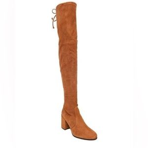 Stuart Weitzman Tan Suede Over-the-Knee Boots